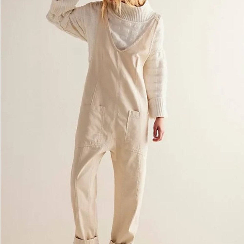 We The Free Cream Jumpsuit